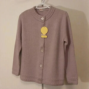 Vintage Light  Purple thick Cardigan